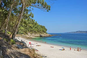 Playa Figueiras, Islas Cies, Vigo, Pontevdra, Galicia, Spain