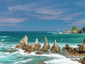 Asturias Prints: Playa de Gueirua, Asturias, Northern Spain