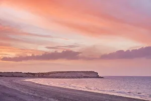 Argentina Gallery: The Playa Larralde Beach at twilight, Peninsula Valdes, Chubut, Patagonia, Argentina