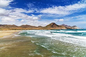 Desertscape Prints: Playa de los Genoveses, Cabo de Gata, Almeria, Andalusia, Spain