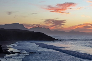 West Europe Prints: Playa de Pared at sunset, Fuerteventura, Canary Islands, Spain