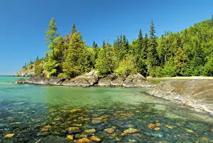 Playter Harbour on Lake Superior in Pukaskwa National Park, Marathon, Ontario, Canada