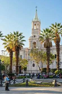 Republica Del Peru Prints: Plaza de Armas and Basilica Cathedral of Arequipa