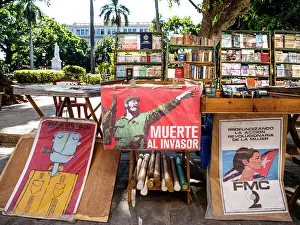 La Habana Prints: Plaza de Armas Books and Antiques, old Havana Cuba, Havana, Cuba