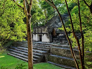 Mythical Prints: Plaza B, Cahal Pech Archaeological Reserve, San Ignacio, Cayo District, Belize