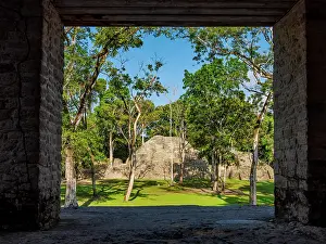 Mythical Prints: Plaza B, Cahal Pech Archaeological Reserve, San Ignacio, Cayo District, Belize