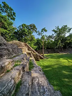 Mythical Prints: Plaza B, Cahal Pech Archaeological Reserve, San Ignacio, Cayo District, Belize