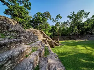 Mythical Prints: Plaza B, Cahal Pech Archaeological Reserve, San Ignacio, Cayo District, Belize