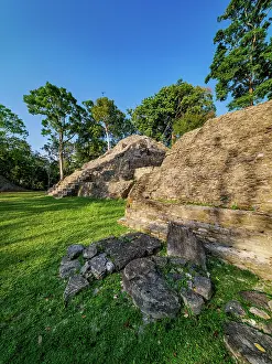 Mythical Prints: Plaza B, Cahal Pech Archaeological Reserve, San Ignacio, Cayo District, Belize