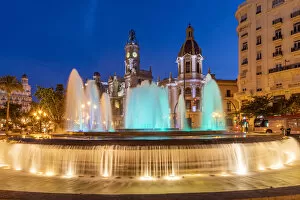 Plaza del Ayuntamiento square, Valencia, Comunidad Valenciana, Spain