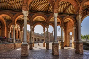 Images Dated 12th June 2018: Plaza de Espana, Sevilla, Andalusia, Spain