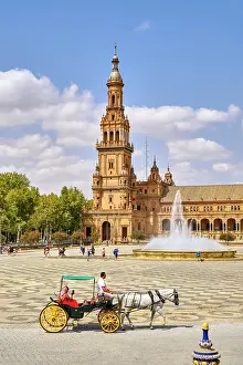 Seville Prints: The Plaza de Espana, Spain Square