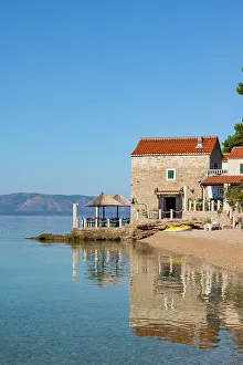 Plaza Kotlina Prints: Plaza Kotlina, Bol, Brac, Damatia, Adriatic Coast, Croatia
