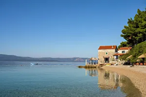 Plaza Kotlina Prints: Plaza Kotlina, Bol, Brac, Damatia, Adriatic Coast, Croatia