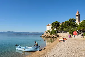 Plaza Kotlina, Bol, Brac, Damatia, Adriatic Coast, Croatia