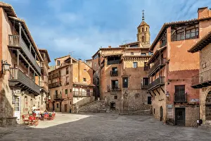 Aragon Prints: Plaza Mayor, Albarracin, Aragon, Spain