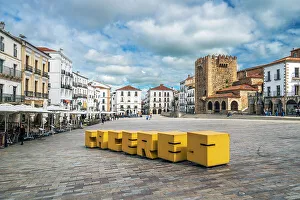 Torre Prints: Plaza Mayor, Caceres, Extremadura, Spain