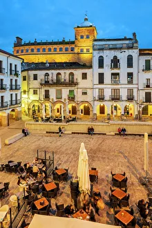 Plaza Mayor Prints: Plaza Mayor, Caceres, Extremadura, Spain