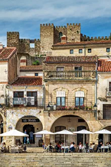 Serrans Prints: Plaza Mayor and Castle, Trujillo, Extremadura, Spain