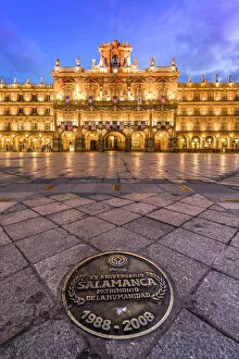 Images Dated 6th April 2018: Plaza Mayor, Salamanca, Castile and Leon, Spain