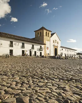 Plaza Mayor, Villa de Leyva, Boyaca, Colombia, South America