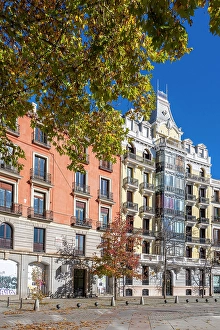 Corner Prints: Plaza de Oriente, Madrid, Spain