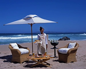Parasol Prints: The Plettenberg - beach lunch, Keurboom Beach