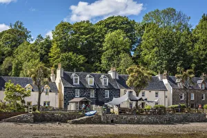 Quayside Prints: Plockton on Loch Carron inlet, Kyle, Highlands, Scotland, Great Britain