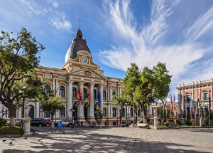 Plurinational Legislative Assembly on Plaza Murillo, La Paz, Bolivia