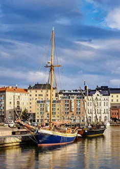 Uusimaa County Prints: Pohjoissatama Harbour, Helsinki, Uusimaa County, Finland