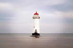Grade Ii Prints: Point of Ayr Lighthouse at Talacre beach, Flintshire, Wales