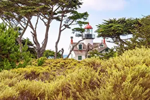 Monterey Prints: Point Pinos Lighthouse - the oldest continuously operating lighthouse on the West Coast