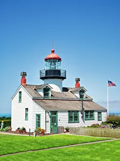 Monterey Prints: Point Pinos Lighthouse - the oldest continuously operating lighthouse on the West Coast