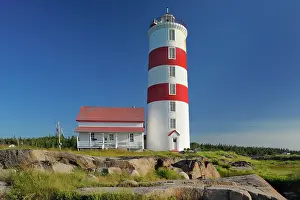 Land Prints: Pointe-des-Monts lighthouse, Municipalite de Baie-Trinite, Quebec, Canada