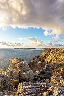 Rocky Landscape Prints: Pointe du Toulinguet, Camaret-sur-Mer, Crozon Peninsula, Finistere, Brittany, France