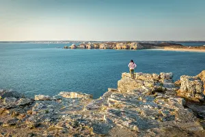 Rocky Coast Prints: Pointe de Pen Hir, Camaret-sur-Mer, Finistere, Brittany, France