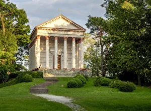 Images Dated 24th March 2017: Poland, Greater Poland, Rogalin, St. Marcellinus Church with the Raczynski Mausoleum