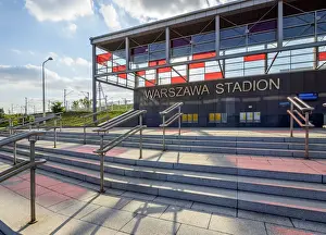 Mazovia Prints: Poland, Masovian Voivodeship, Warsaw Stadium Train Station