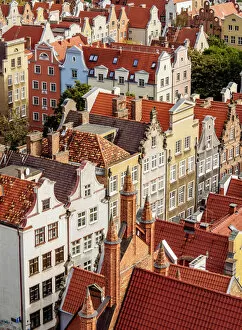 Images Dated 24th March 2017: Poland, Pomeranian Voivodeship, Gdansk, Elevated view of the Old Town