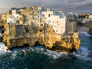 Polignano a Mare aerial view, Bari district, Puglia, Italy
