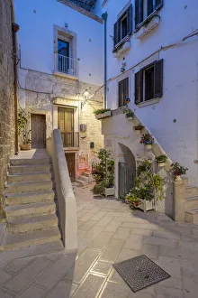 Images Dated 18th October 2021: Polignano a Mare, bari, Apulia, Italy. In the historic old town of Polignano a Mare