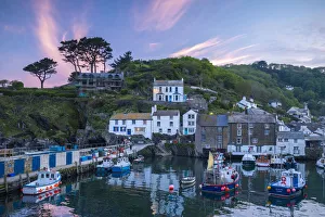 Images Dated 1st September 2021: Polperro Harbour, Cornwall, England, UK