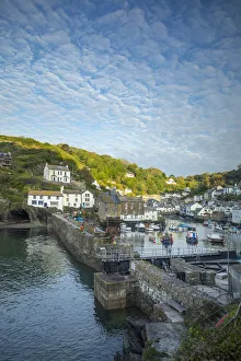 Polperro Harbour, Cornwall, England, UK