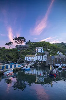 Polperro Harbour, Cornwall, England, UK