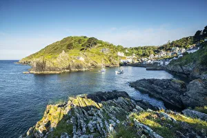 Polperro Harbour, Cornwall, England, UK