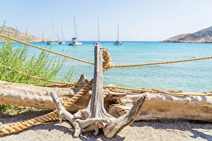 Chalki Prints: Pondamos Beach, Halki, Chalki, Dodecanese Islands, Greece