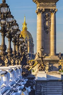 Paris Prints: Pont Alexandre III & Les Invalides, Paris, France