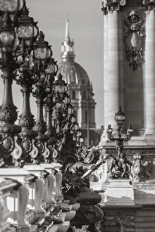 Paris Prints: Pont Alexandre III & Les Invalides, Paris, France