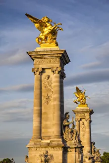 7th Arrondissement Prints: Pont Alexandre III, Paris, France