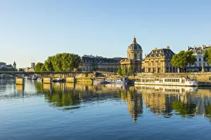 River Seine Prints: Pont des Arts & Institut de France, Paris, France